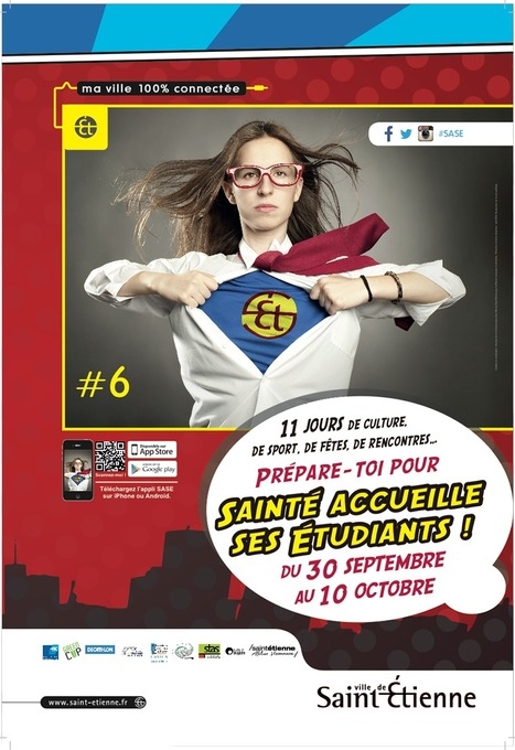 Affiche de Sainté accueille ses étudiants 2014 