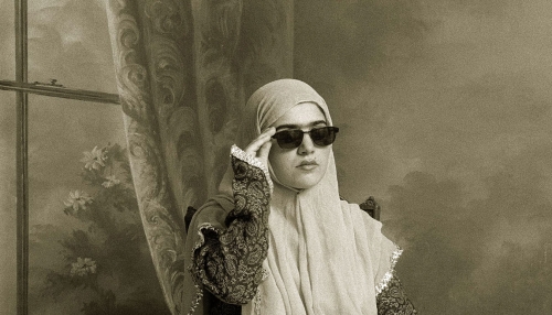Photo : Shadi Ghadirian, Untitled, serie Qajar, 1998