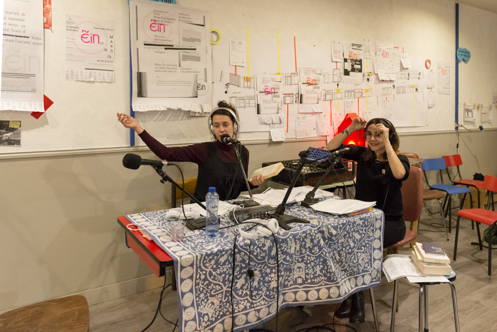 Projet ESADSE lors de la Biennale 2017 studio de radio EIN 