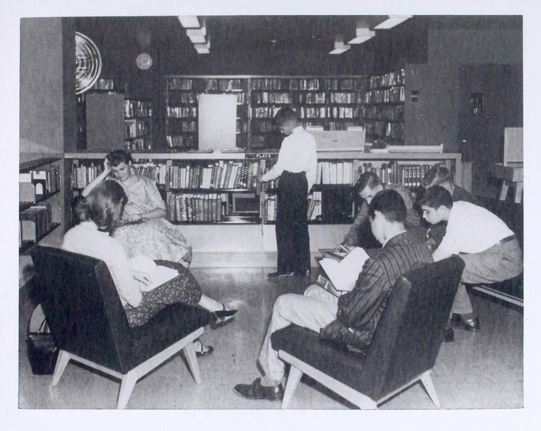 Manuscripts and Archives Division, The New York Public Library. "Young readers, seated, Donnell-Nathan Strauss" The New York Public Library Digital Collections